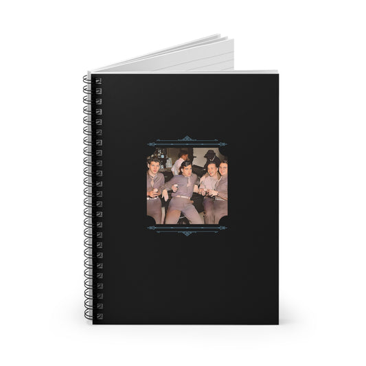 Vintage Photo - hommes 030 | Spiral Notebook - Ruled Line