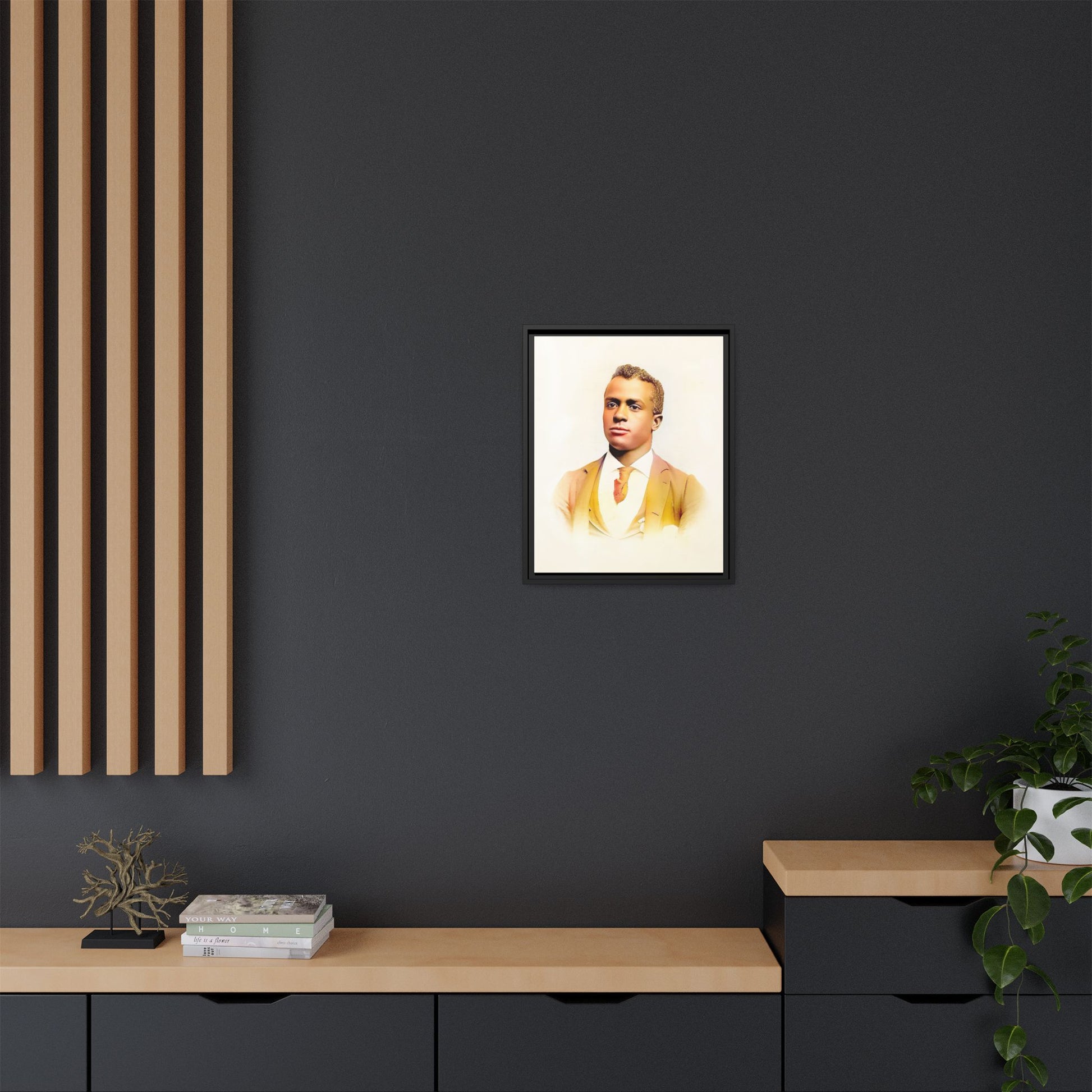 Vintage Gentleman Portrait | St. Louis Missouri | Classic Elegance Art | Framed Matte Canvas Print