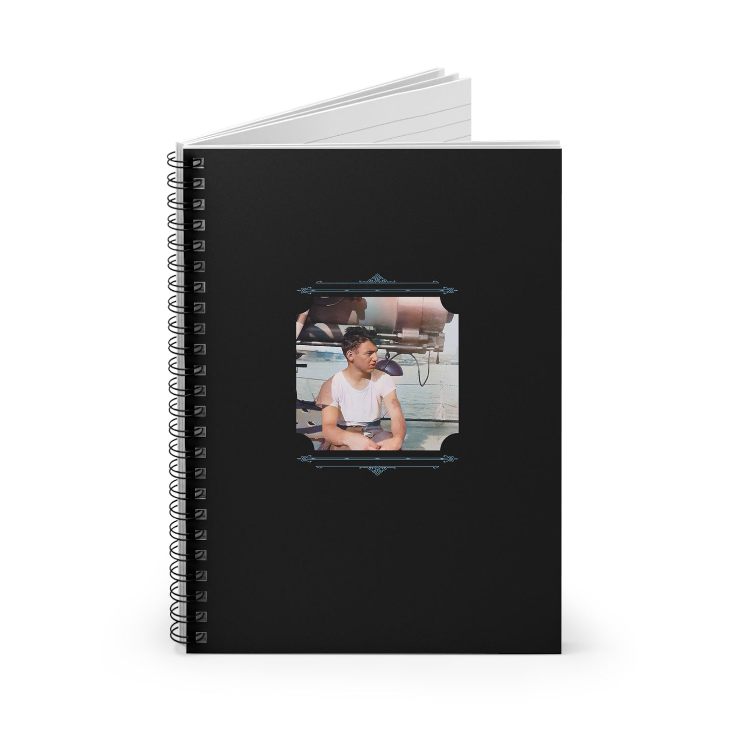 Vintage Photo - celibataire 026 | Spiral Notebook - Ruled Line