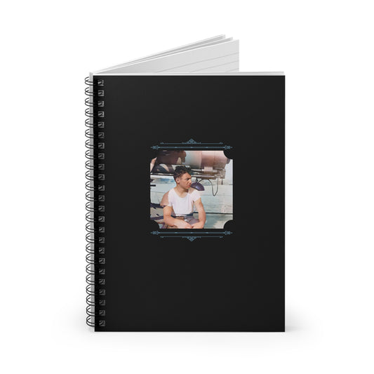 Vintage Photo - celibataire 026 | Spiral Notebook - Ruled Line