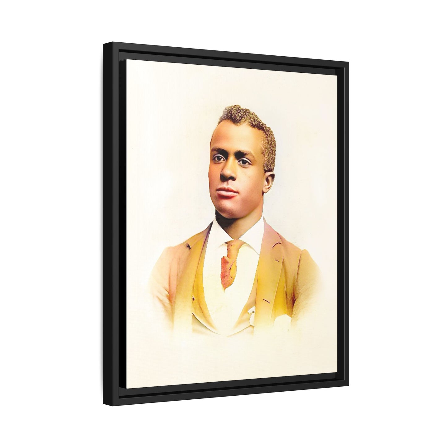 Vintage Gentleman Portrait | St. Louis Missouri | Classic Elegance Art | Framed Matte Canvas Print