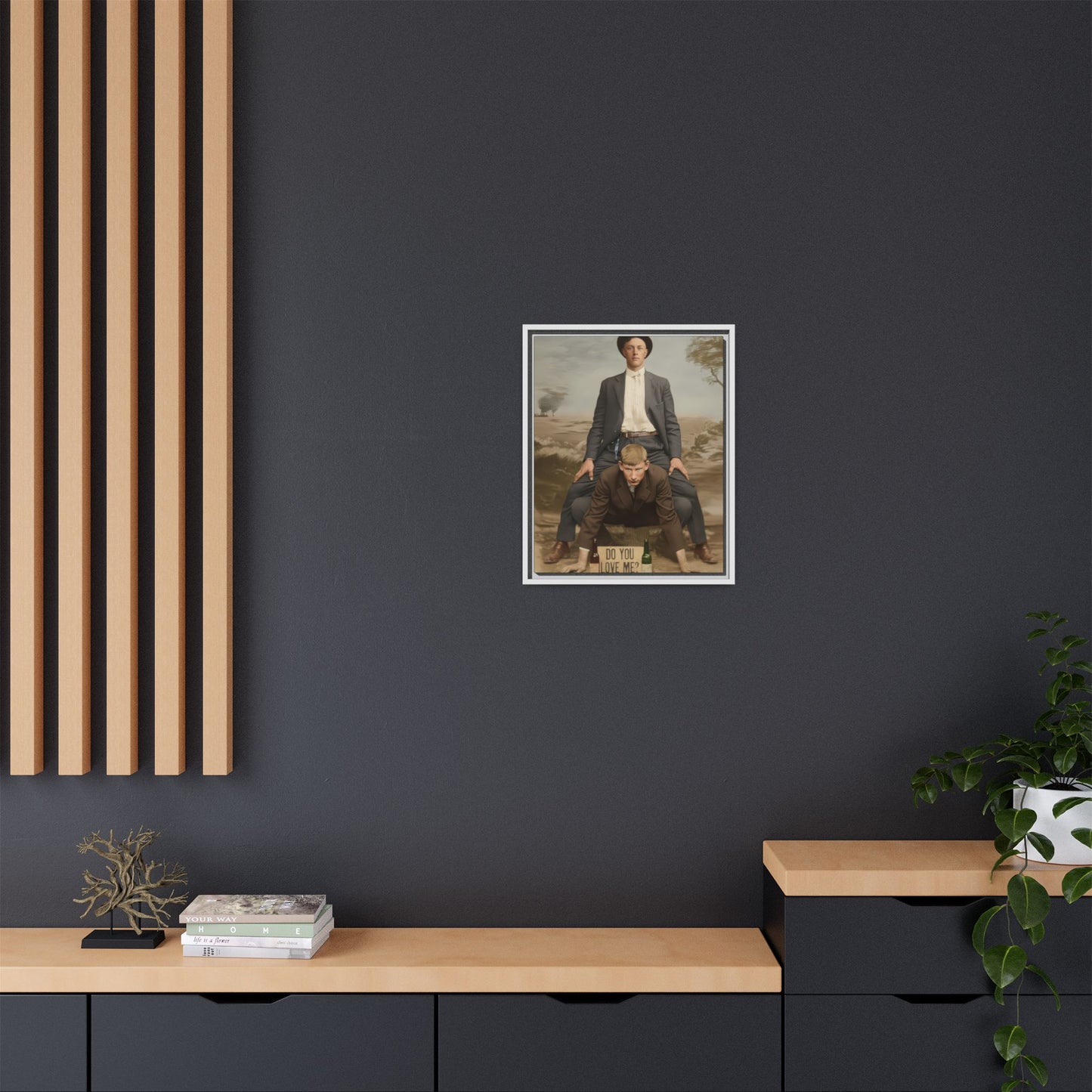 paire 142 | Framed Vintage Photo - Matte Canvas