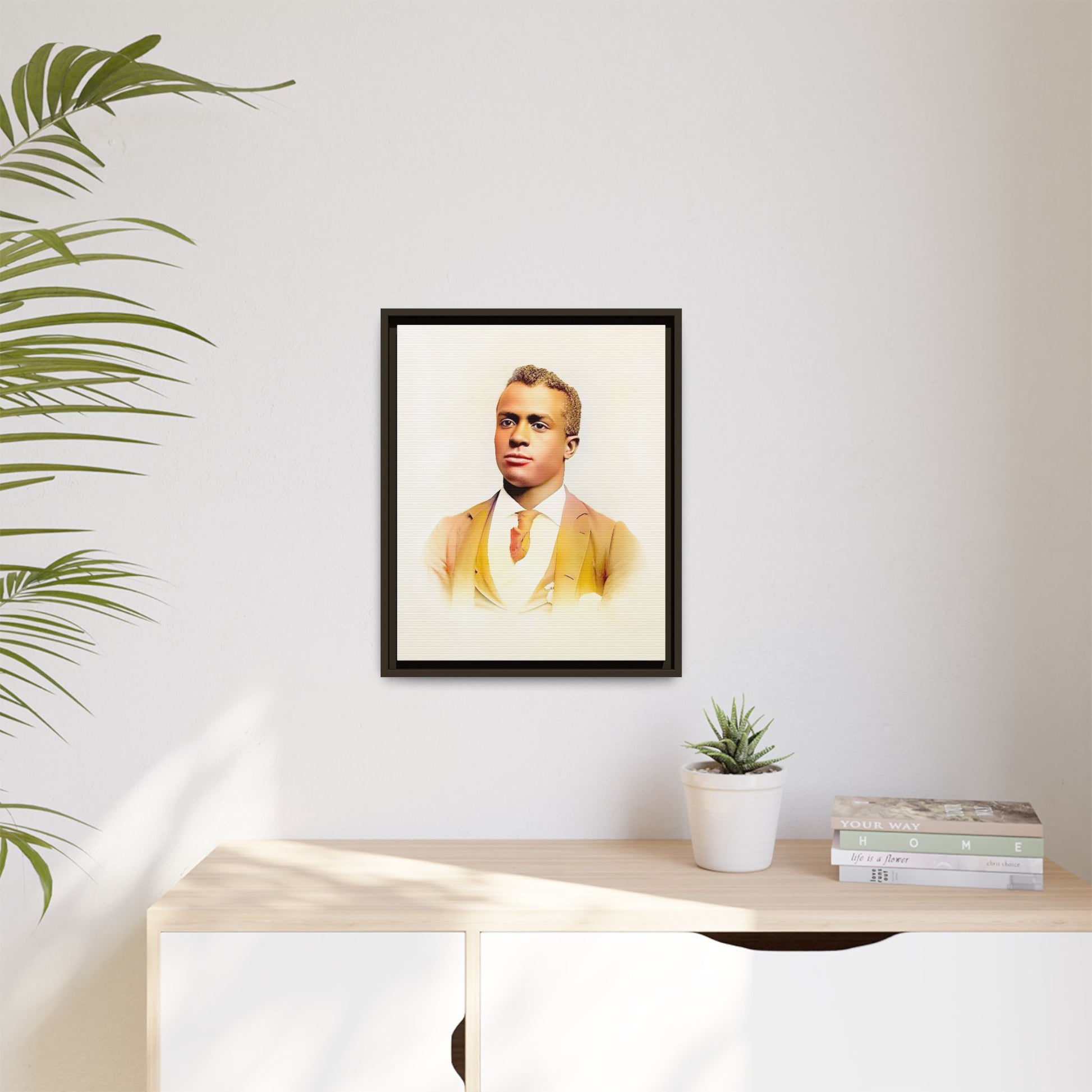 Vintage Gentleman Portrait | St. Louis Missouri | Classic Elegance Art | Framed Matte Canvas Print