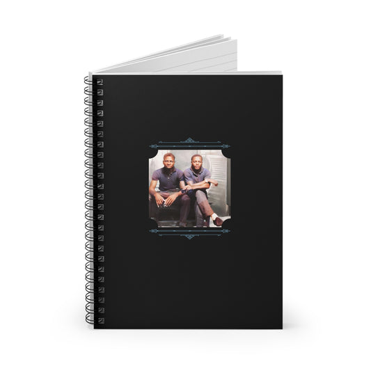 vintage black couple photo, lgbtq notebook, mid-century photo booth, retro pride stationery