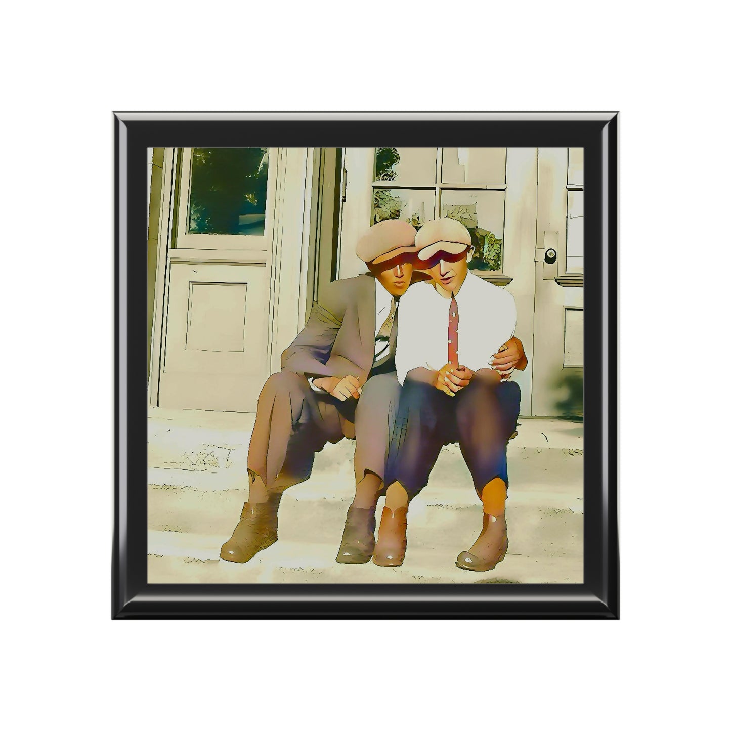 paire 057 | Keepsake Box Vintage Gay Couple Peaky Blinders Hat Queer Store Front LGBTQ