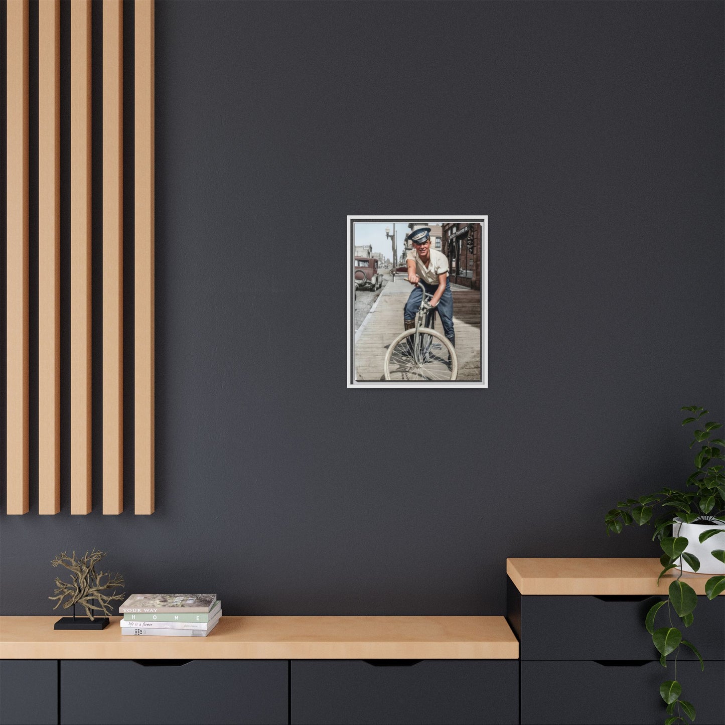 celibataire 007 | Framed Vintage Photo - Matte Canvas