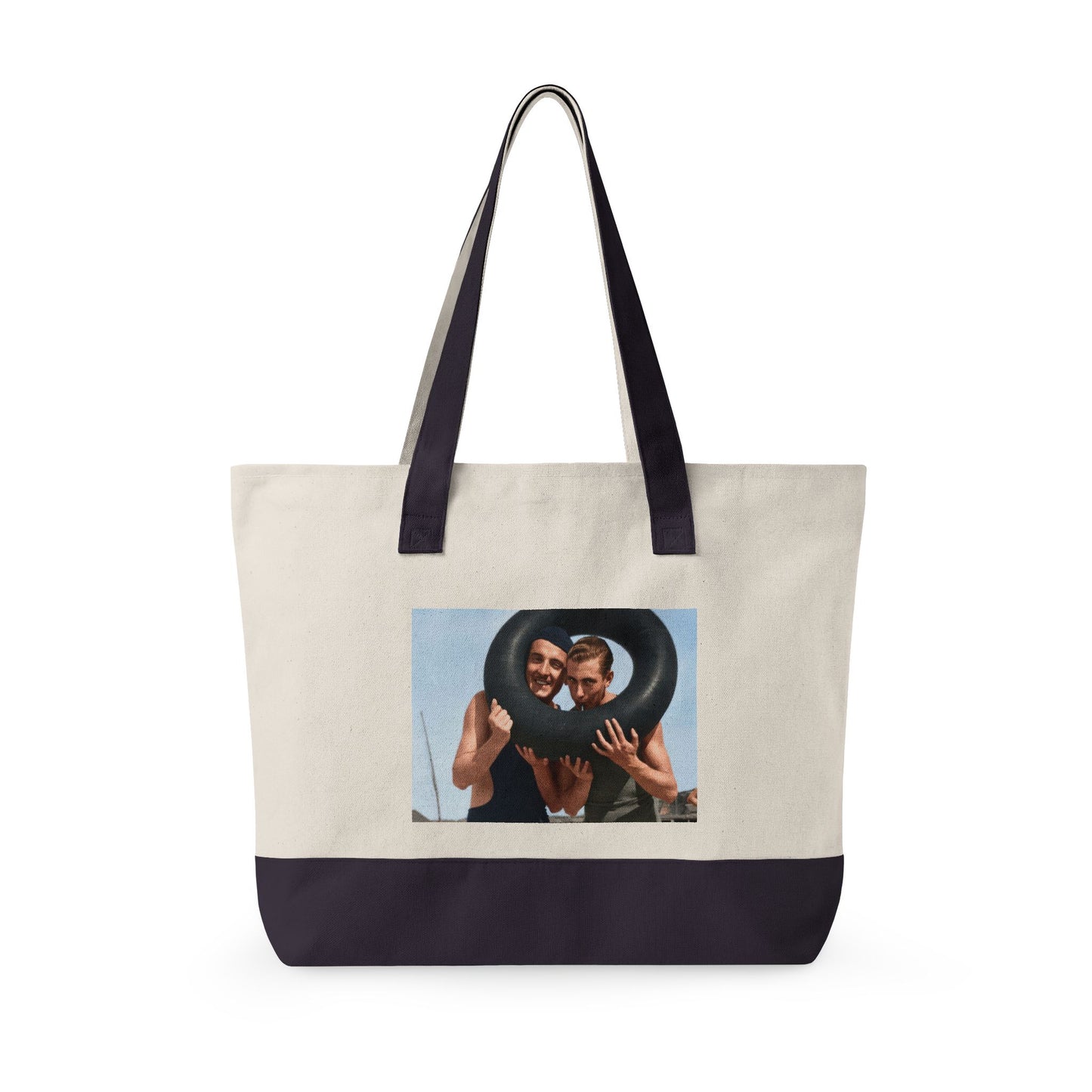 Beach Day Zippered Canvas Tote | Nager 006
