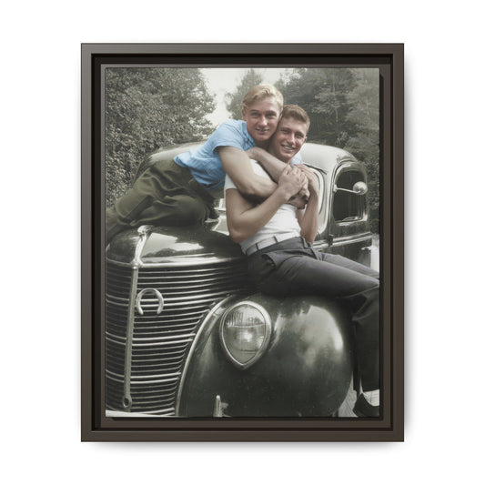 paire 045 | Framed Vintage Photo - Matte Canvas