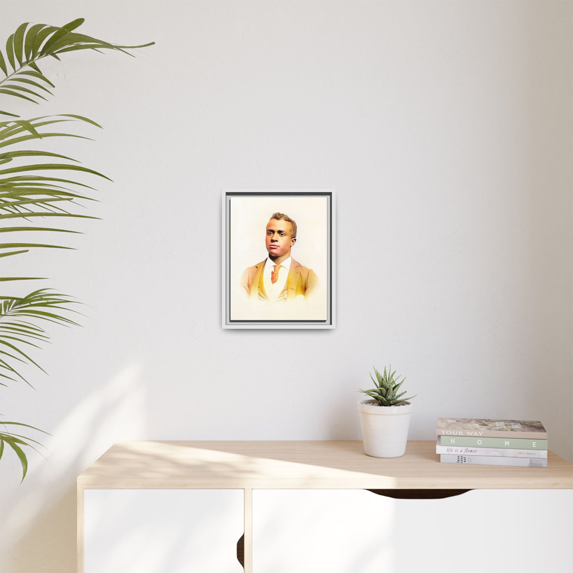 Vintage Gentleman Portrait | St. Louis Missouri | Classic Elegance Art | Framed Matte Canvas Print