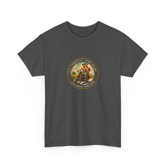 Open Road Motorcycle Pride T-Shirt | Vintage Rider Graphic Tee | LGBTQ Biker Shirt