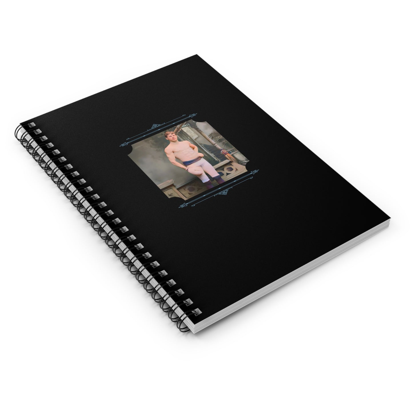 Vintage Photo - celibataire 003 | Spiral Notebook - Ruled Line