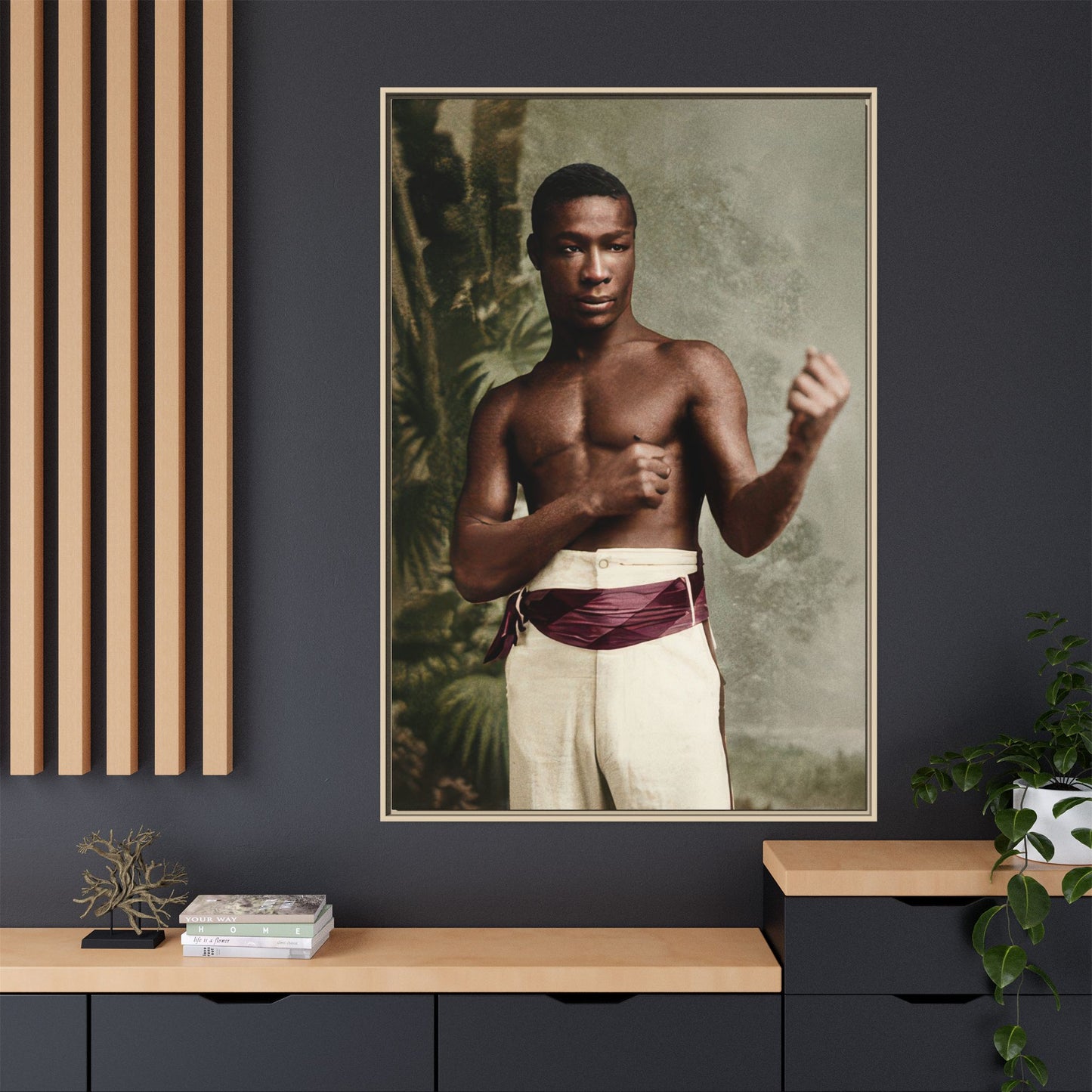 athlétisme 030 | Framed Vintage Photo - Matte Canvas