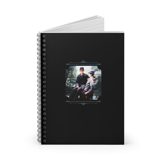 gay Irish couple photo, vintage lgbtq notebook, studio portrait Dublin, queer love from Ireland