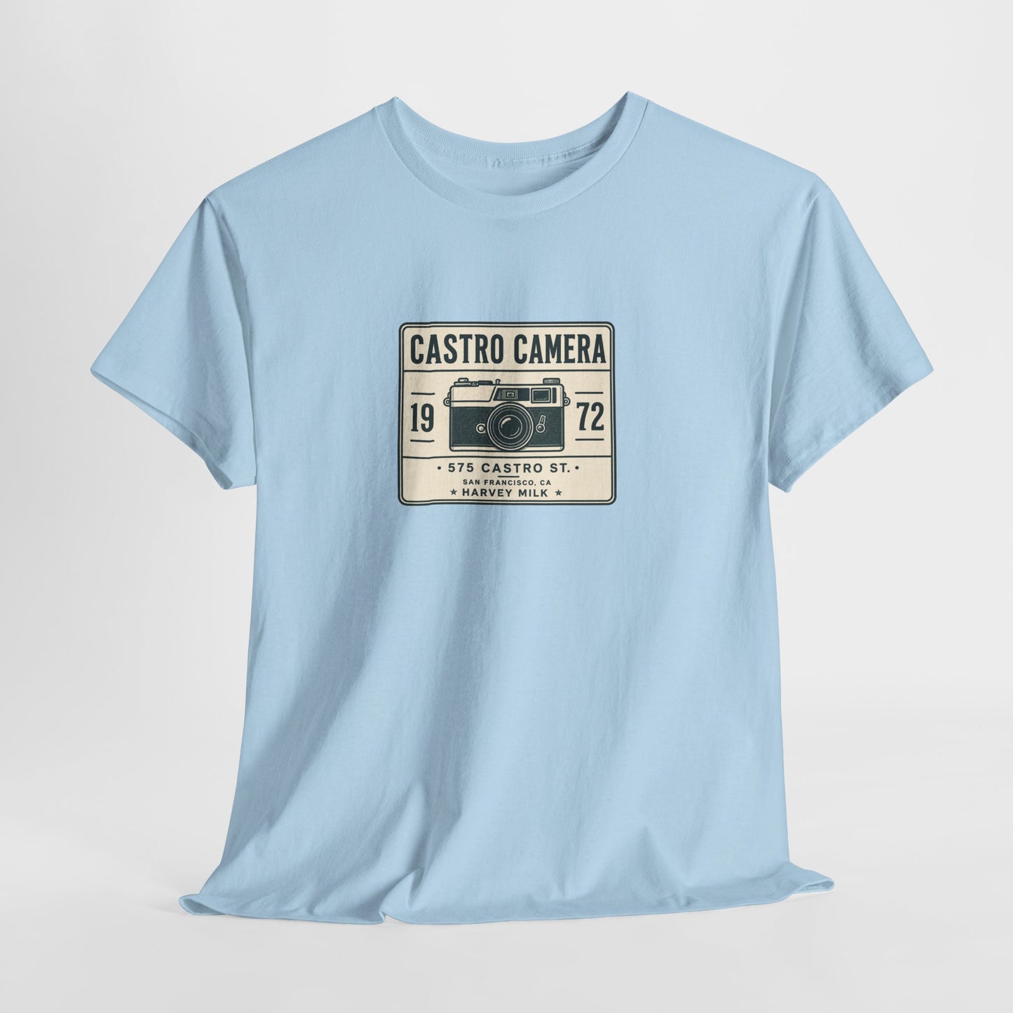 Castro Camera 1972 T-Shirt | Harvey Milk LGBTQ History Tee