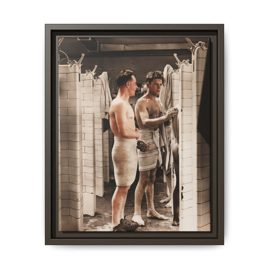 hommes 010 | Framed Vintage Photo - Matte Canvas