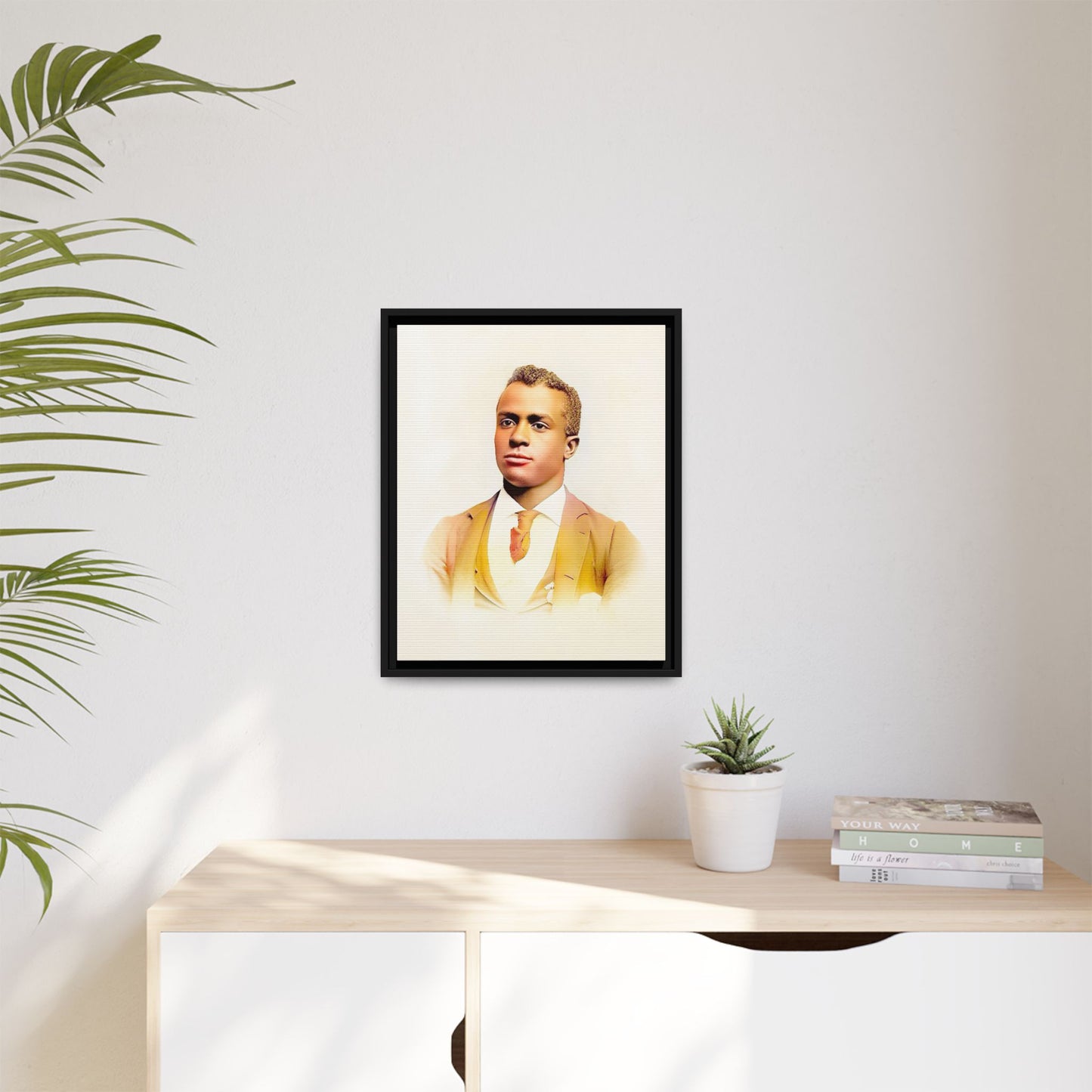 Vintage Gentleman Portrait | St. Louis Missouri | Classic Elegance Art | Framed Matte Canvas Print