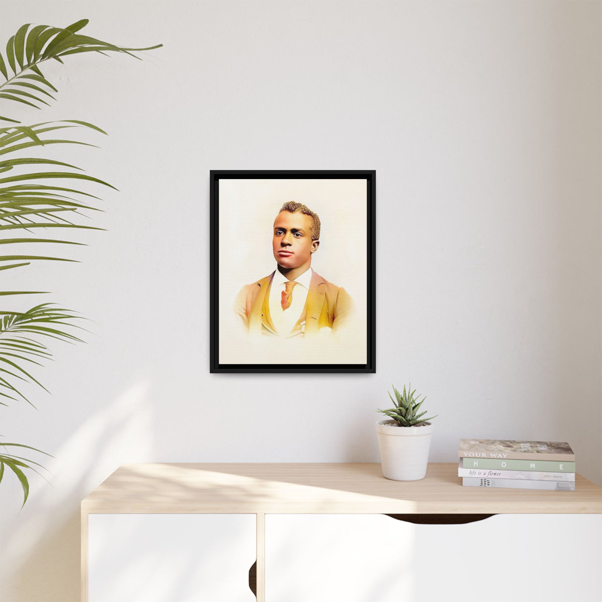 Vintage Gentleman Portrait | St. Louis Missouri | Classic Elegance Art | Framed Matte Canvas Print