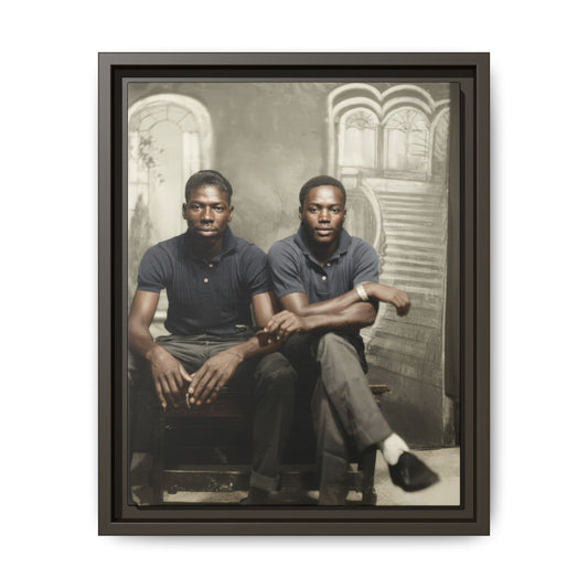 paire 044 | Framed Vintage Photo - Matte Canvas