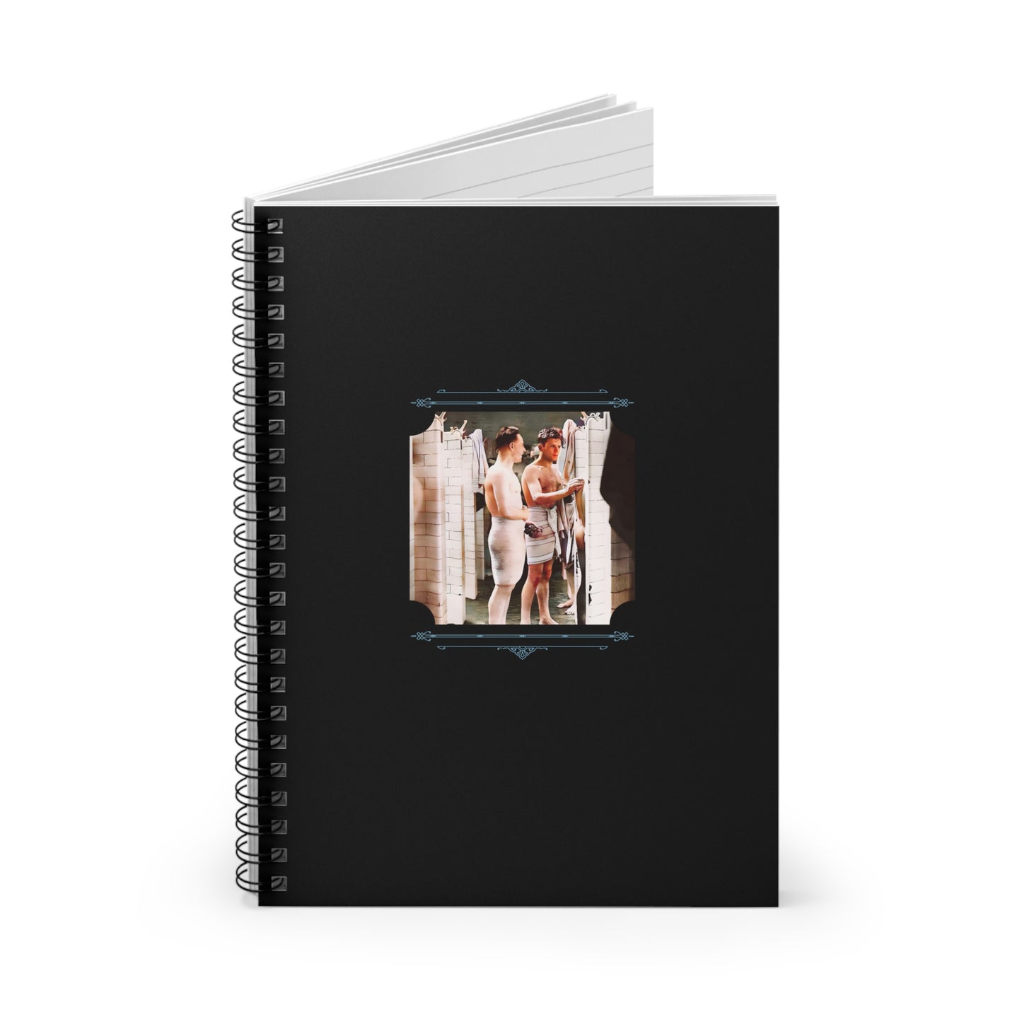 Vintage Photo - hommes 010 | Spiral Notebook - Ruled Line