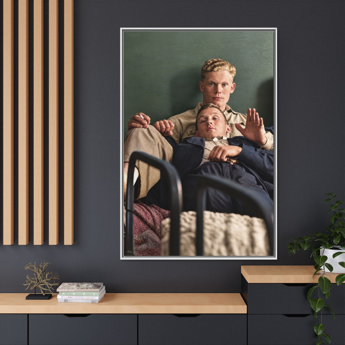 paire 046 | Framed Vintage Photo - Matte Canvas