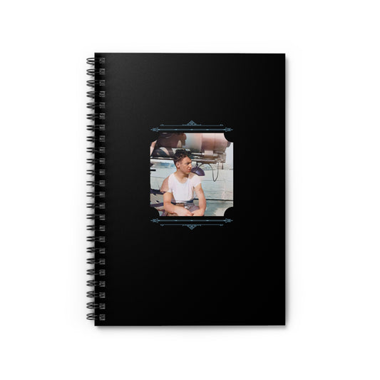 Vintage Photo - celibataire 026 | Spiral Notebook - Ruled Line