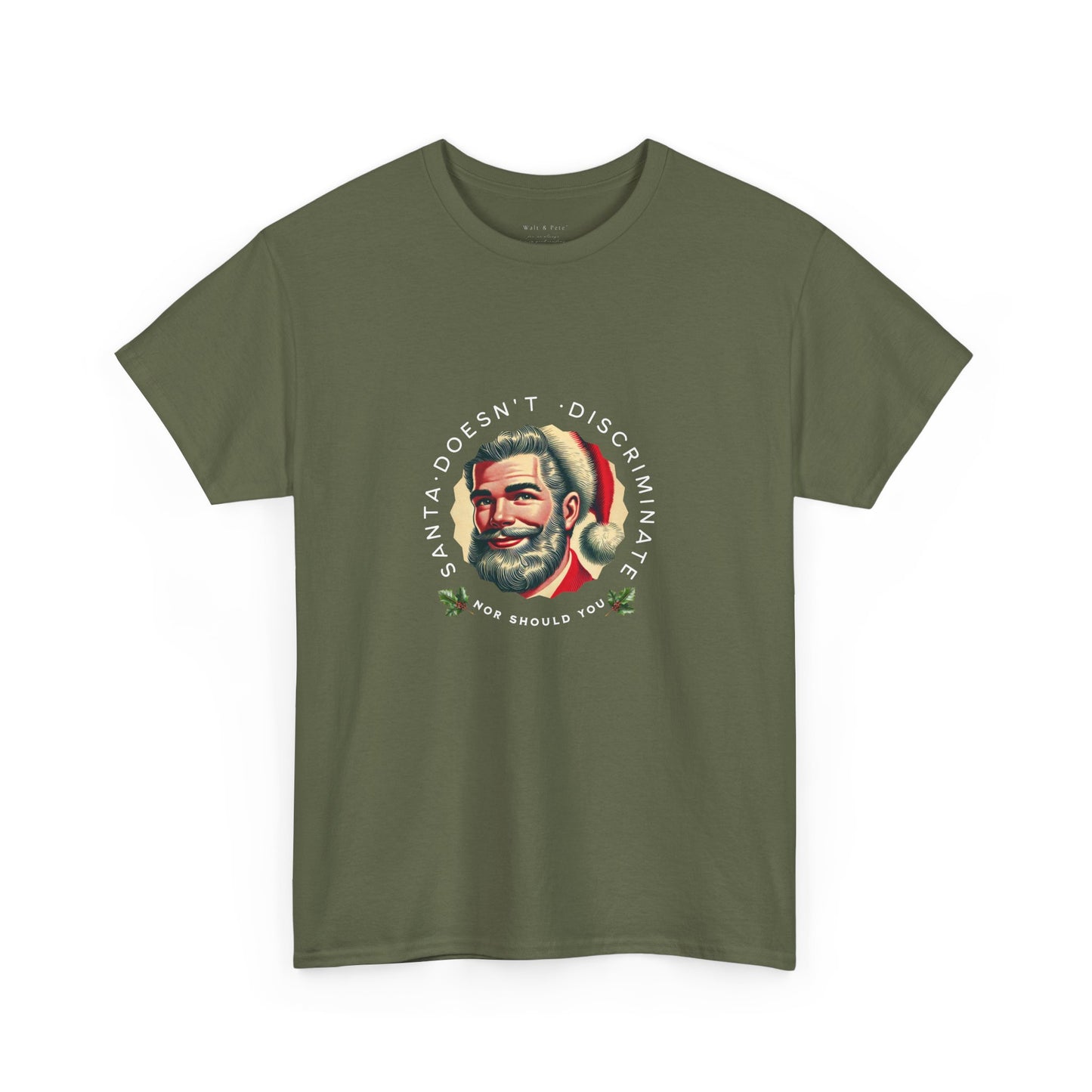 Santa Doesn't Discriminate | Activist T-Shirt, LGBTQ Pride apparel, Gay Christmas, Santa Claus, gift