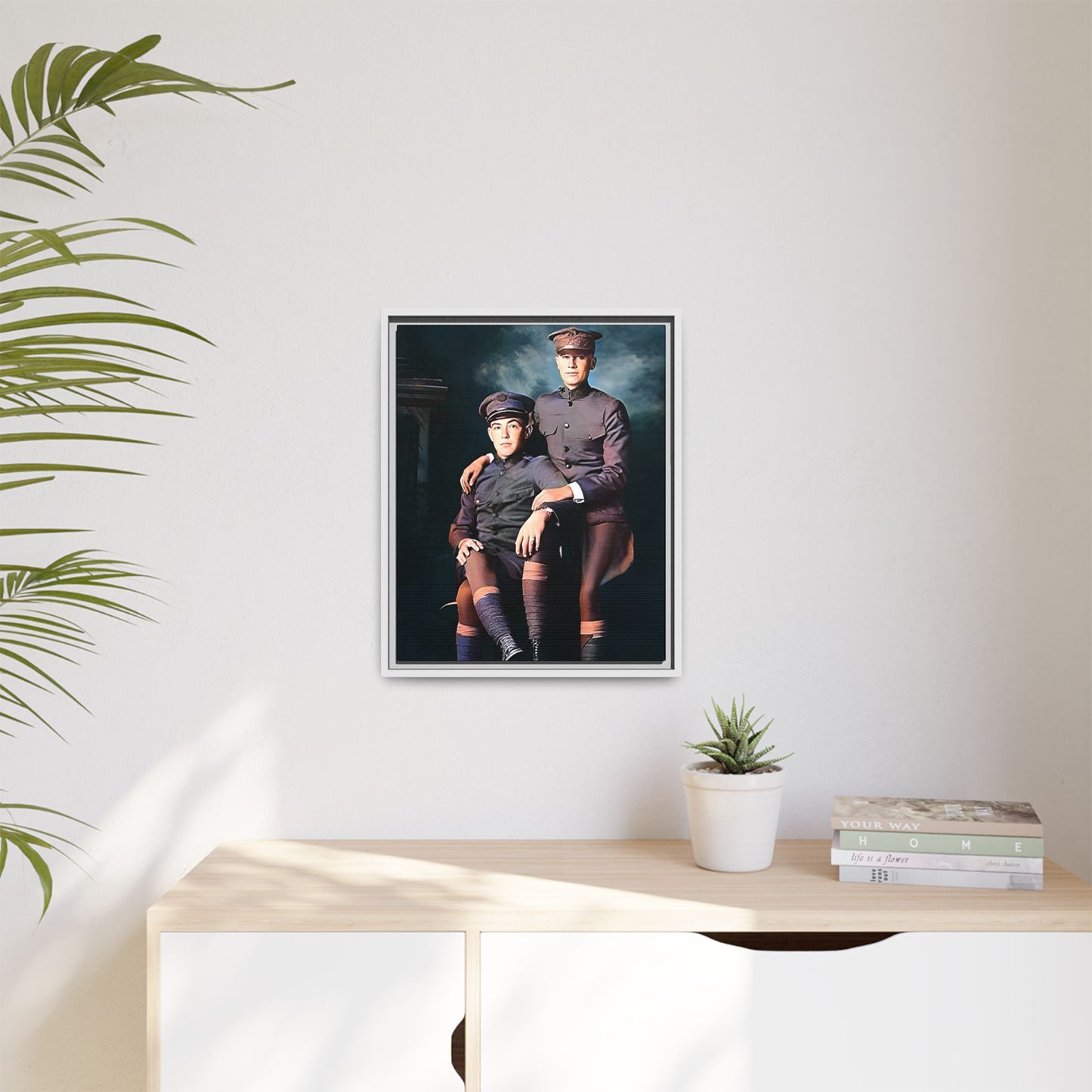 paire 001 | Framed Vintage Photo - Matte Canvas