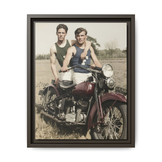 paire 055 | Framed Vintage Photo - Matte Canvas