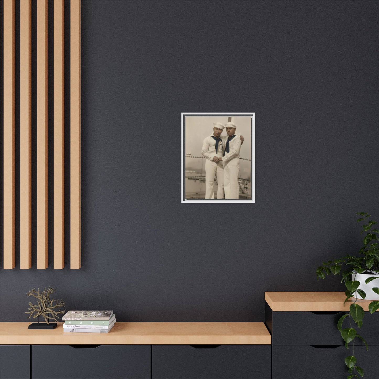 paire 089 | Framed Vintage Photo - Matte Canvas