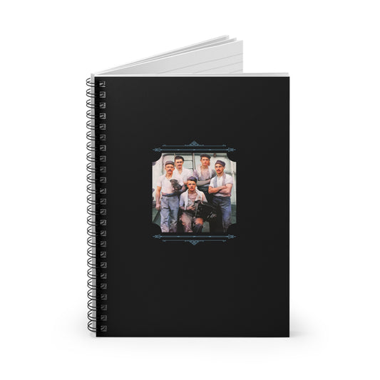 Vintage Photo - hommes 002 | Spiral Notebook - Ruled Line