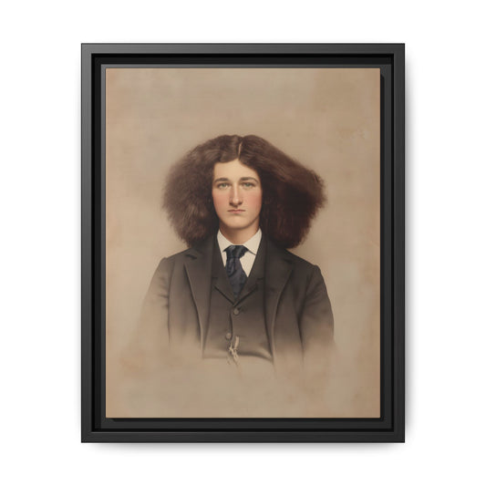 celibataire 033 | Framed Vintage Photo - Matte Canvas