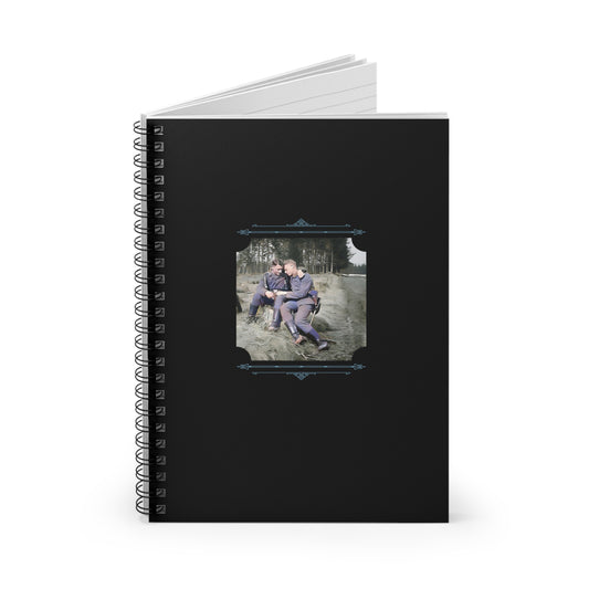 wwii gay soldiers, lgbtq military history, vintage photo notebook, queer soldier story, walt and pete