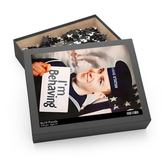 celibataire 002 | Jigsaw Puzzle (120, 252, 500-Piece) Gay Vintage Sailor WWI LGBTQ US Navy Uniform