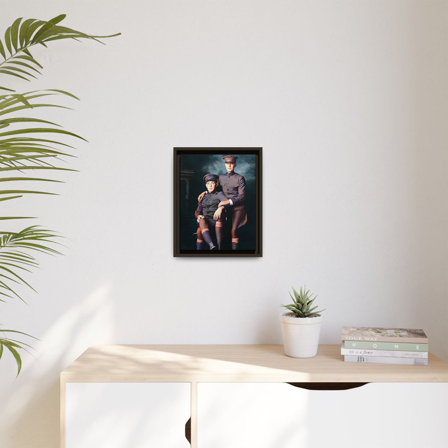 paire 001 | Framed Vintage Photo - Matte Canvas