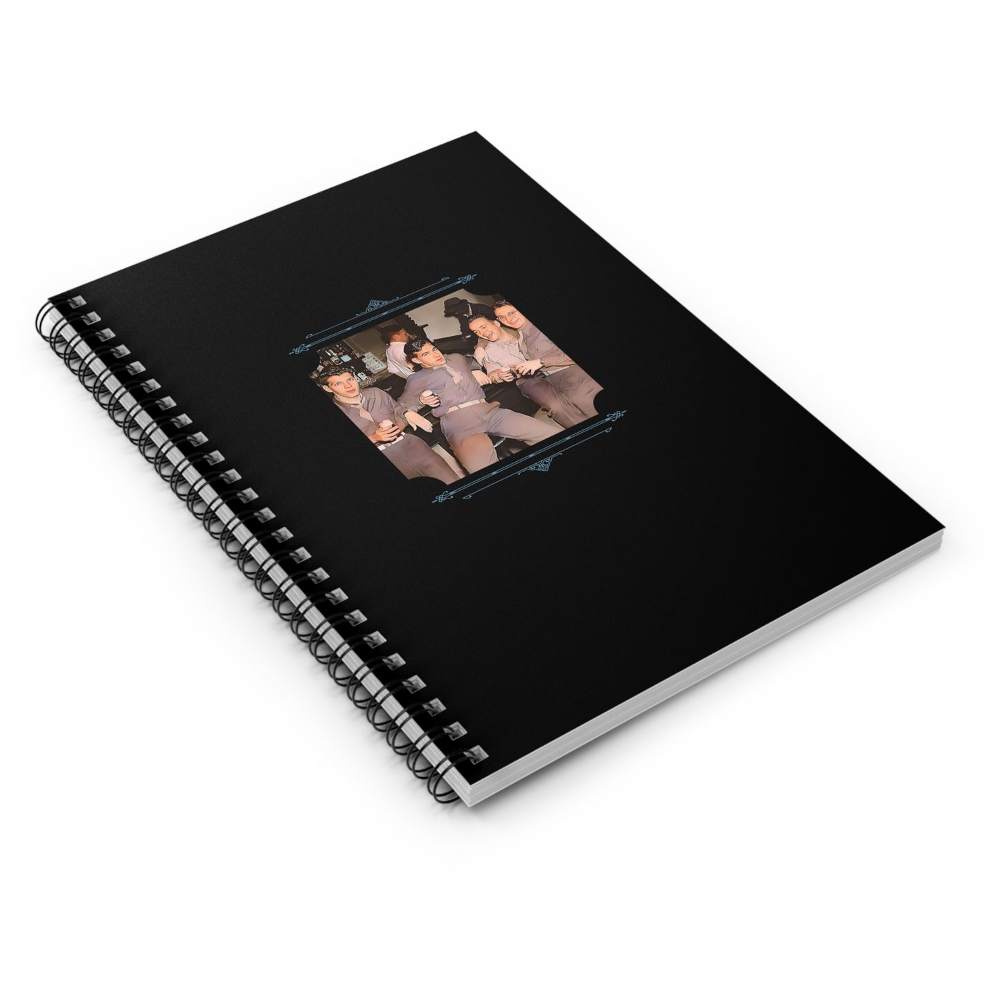 Vintage Photo - hommes 030 | Spiral Notebook - Ruled Line