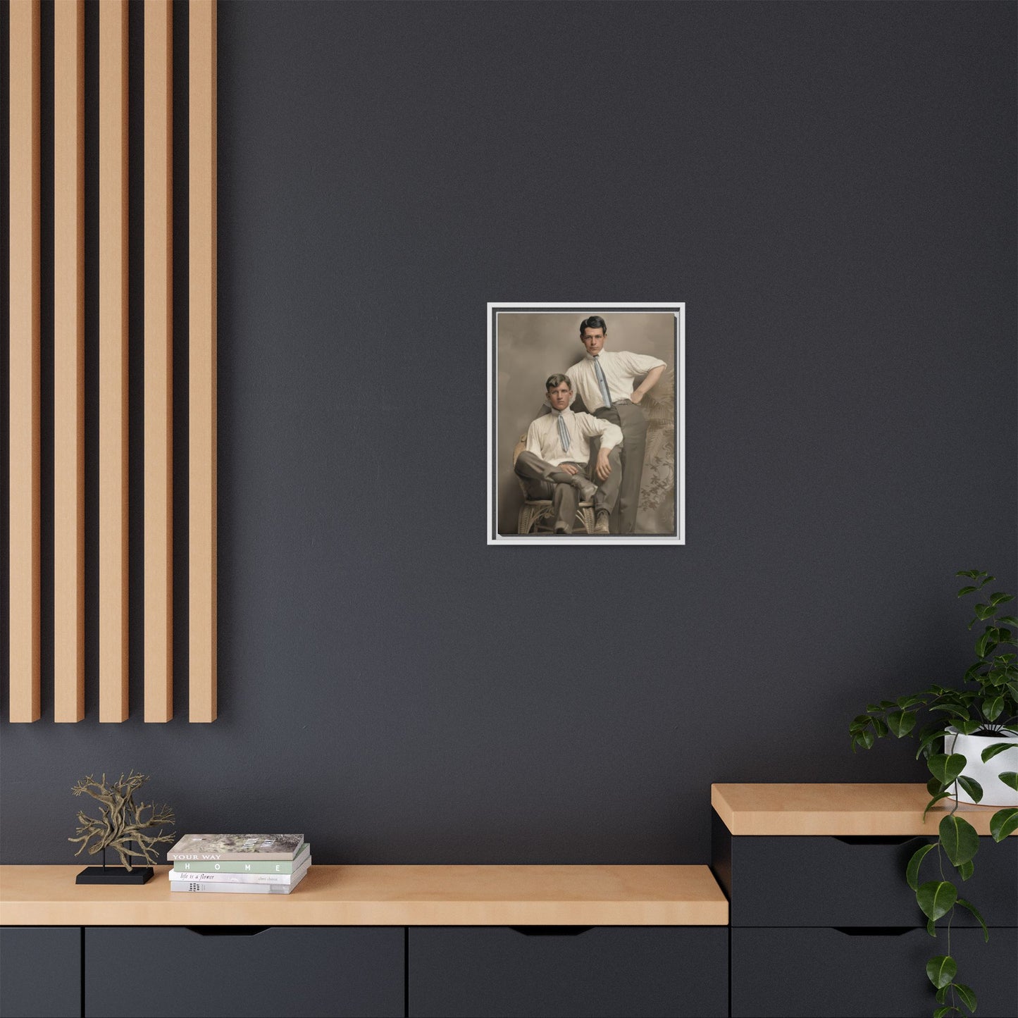 paire 101 | Framed Vintage Photo - Matte Canvas