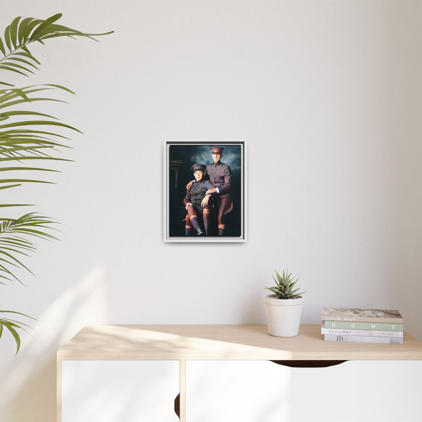 paire 001 | Framed Vintage Photo - Matte Canvas