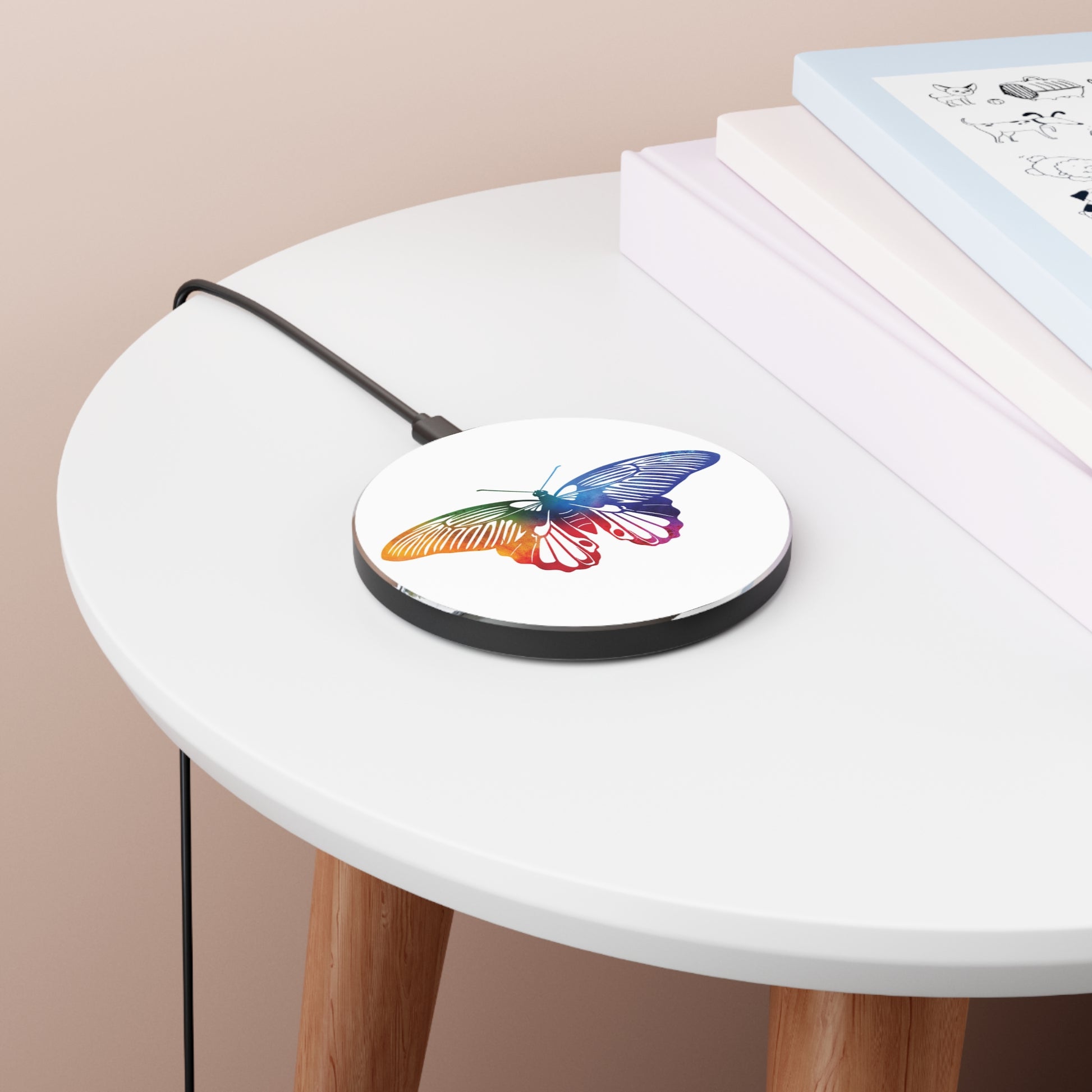 Pride Butterfly 001 | Wireless Charger Gay Pride LGBTQ Queer Month Gift Prideware History