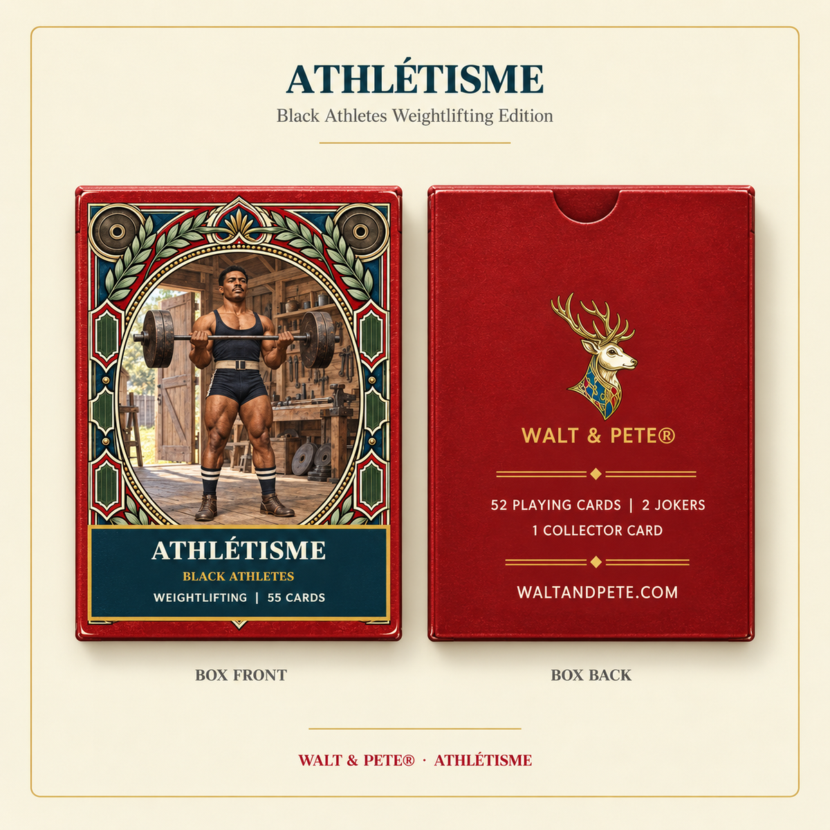 Walt & Pete® Athlétisme — Black Athletes Weightlifting