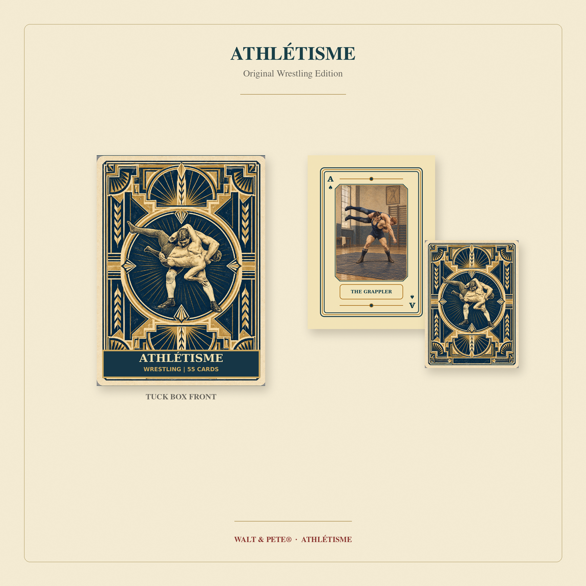 Wrestling Playing Cards | Athlétisme — Walt & Pete®