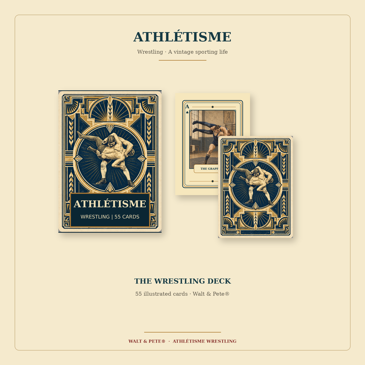 Athletisme Wrestling Playing Cards