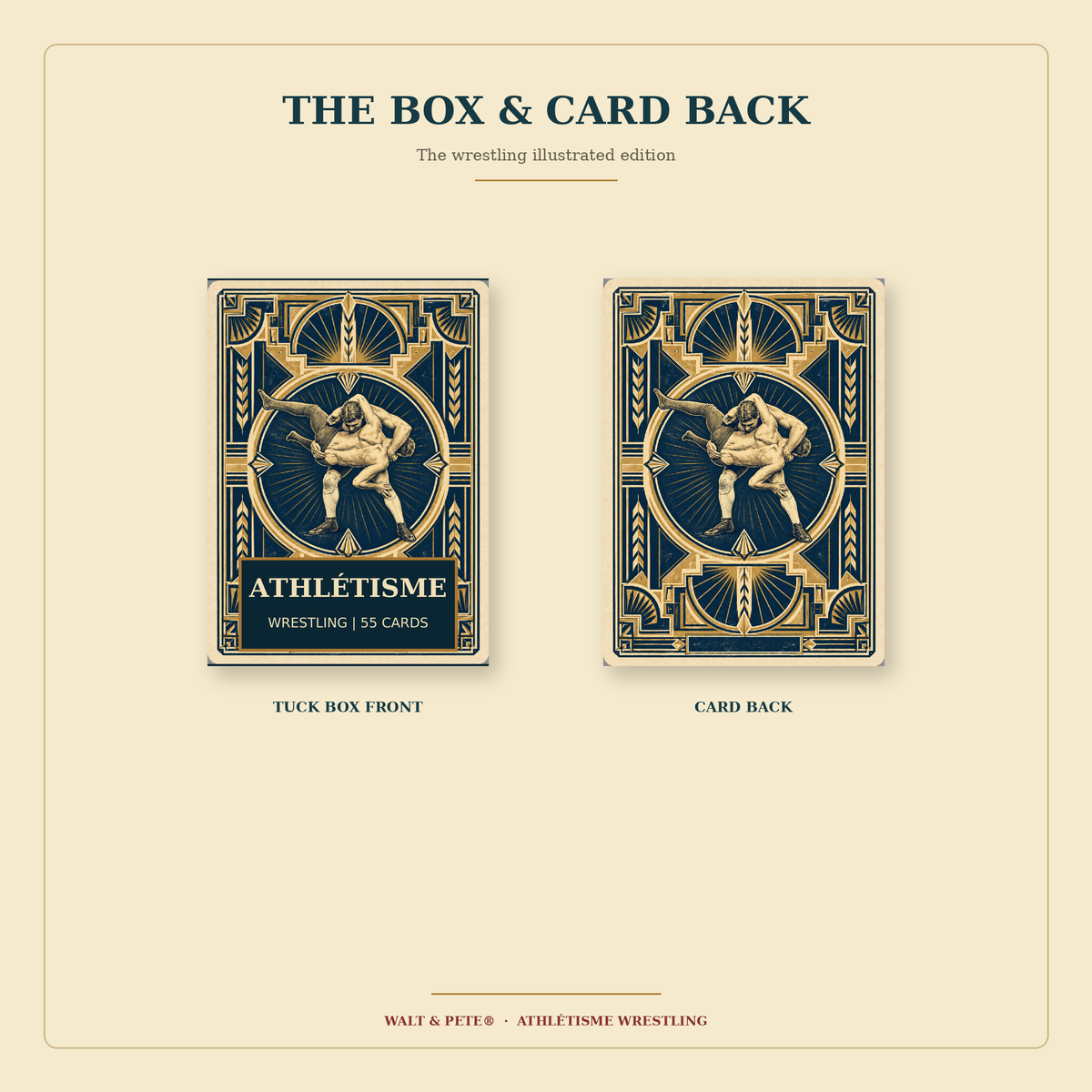 Athletisme Wrestling Playing Cards
