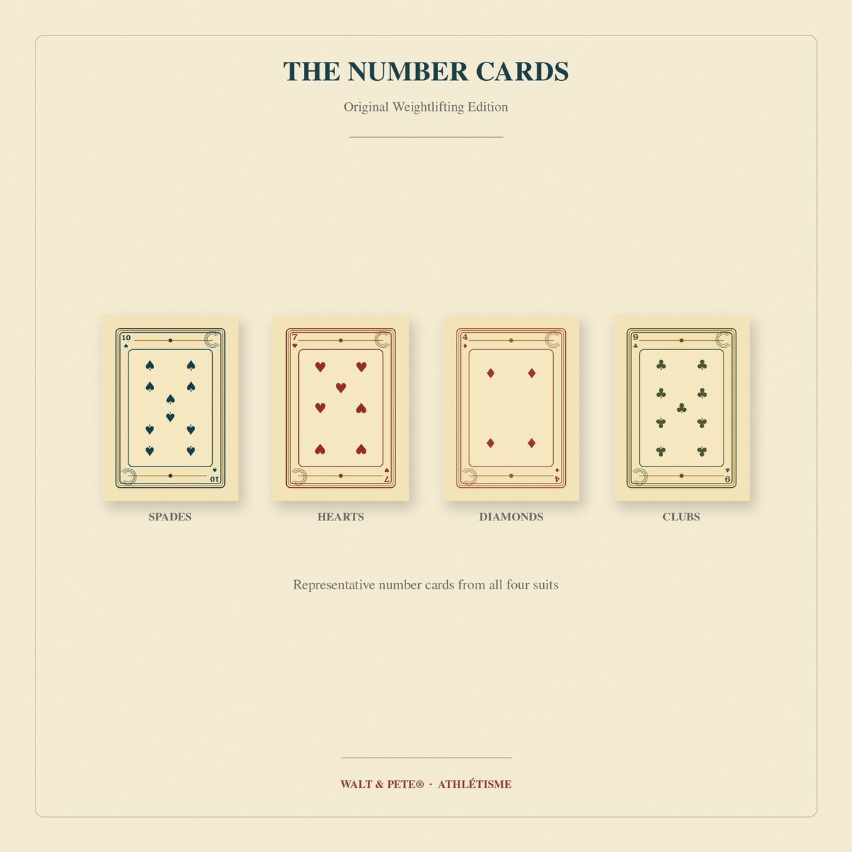 Vintage Weightlifting Playing Cards | Walt & Pete®