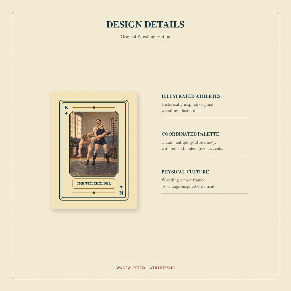 Wrestling Playing Cards | Athlétisme — Walt & Pete®