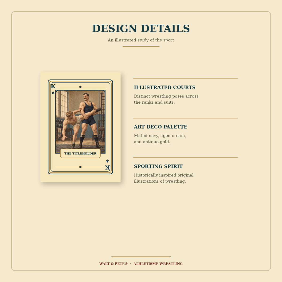 Athletisme Wrestling Playing Cards