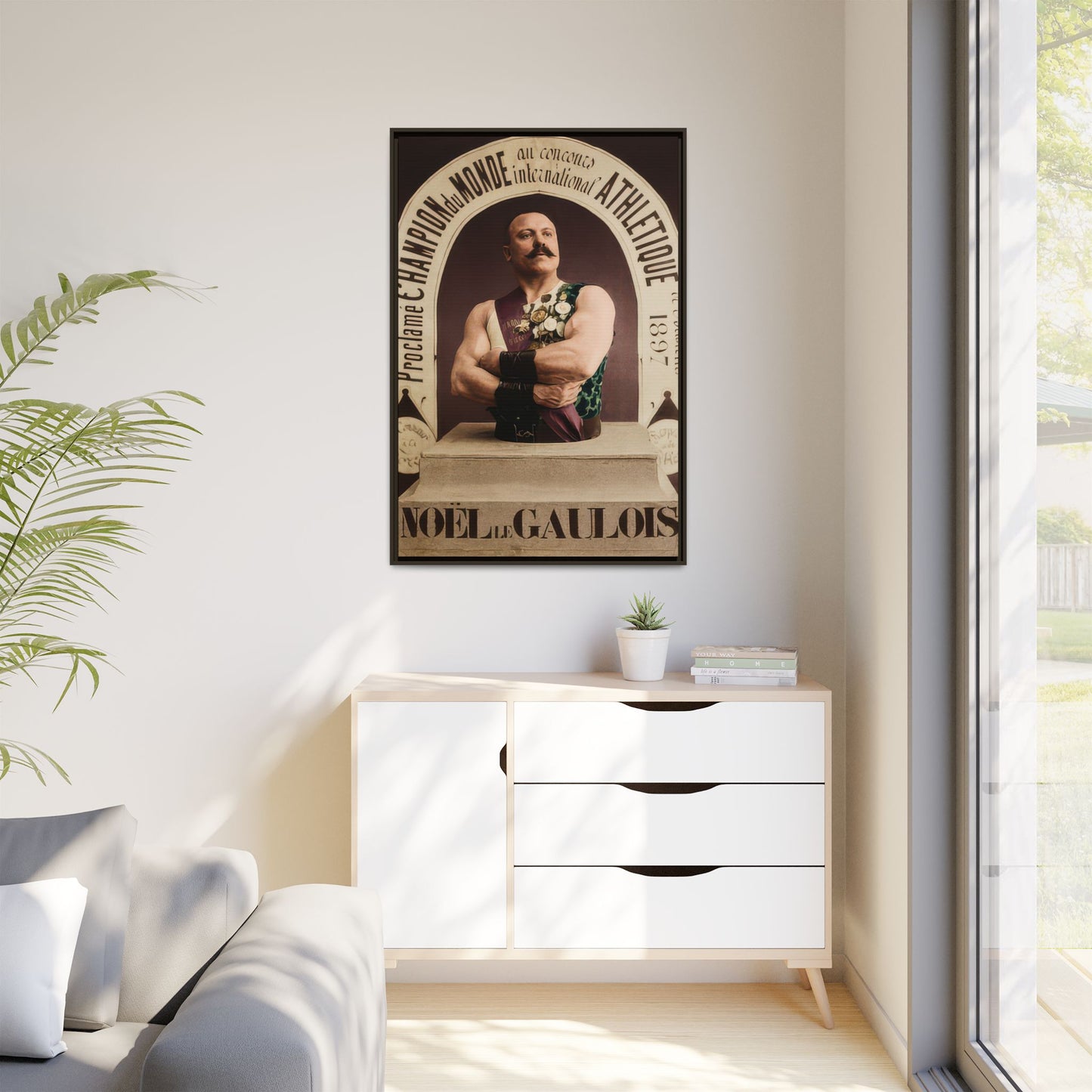 athlétisme 045 | Framed Vintage Photo - Matte Canvas