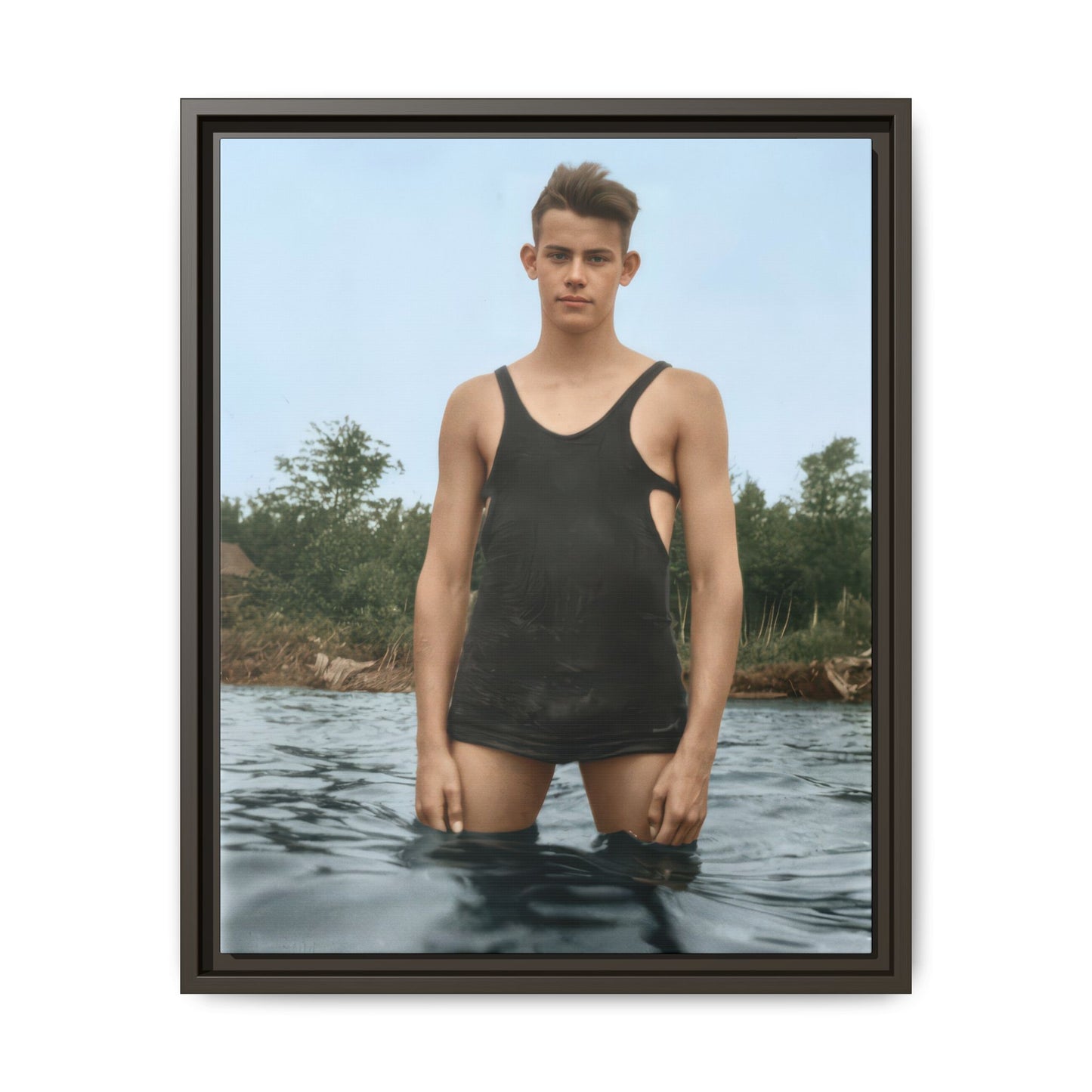 nager 019 | Framed Vintage Photo - Matte Canvas