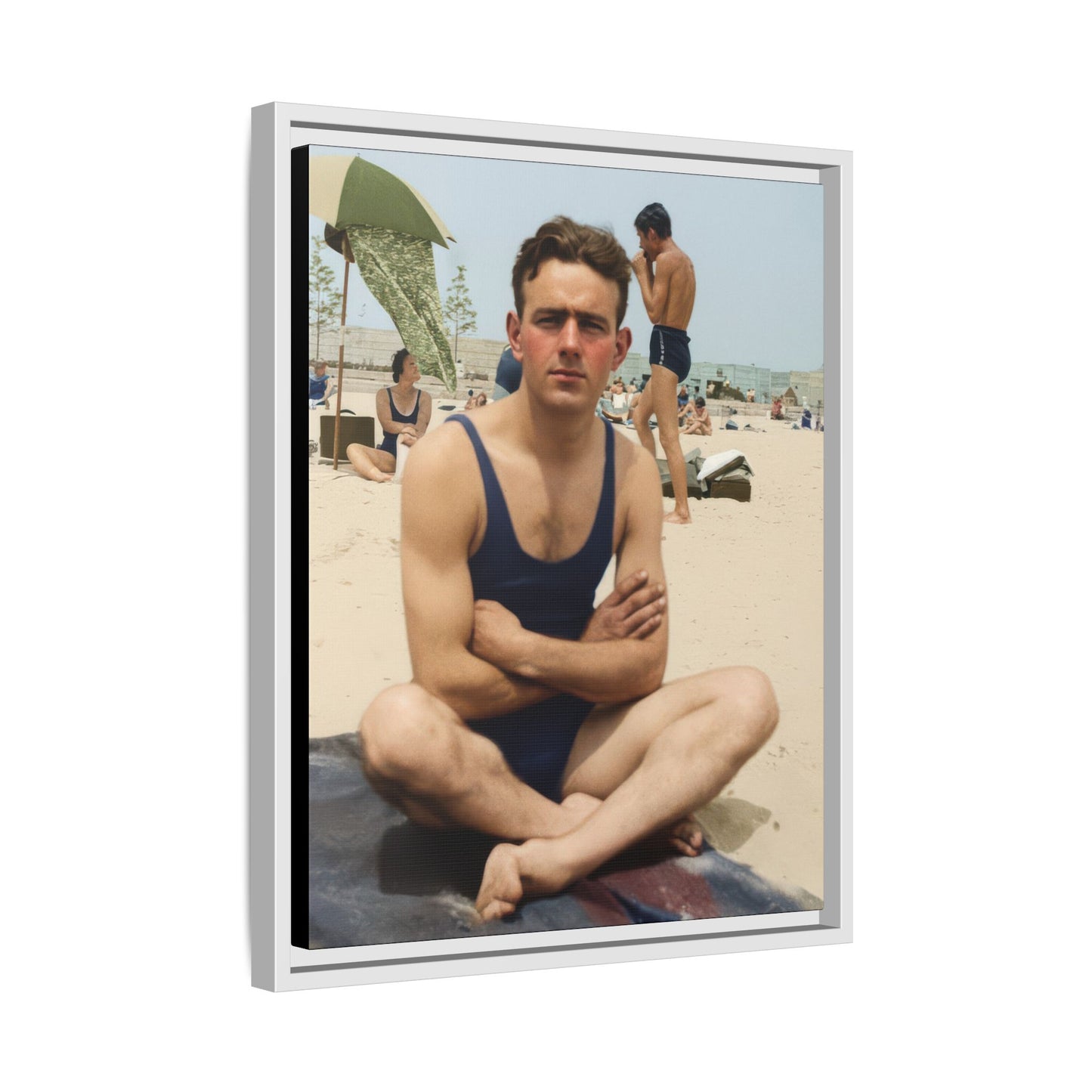nager 047 | Framed Vintage Photo - Matte Canvas