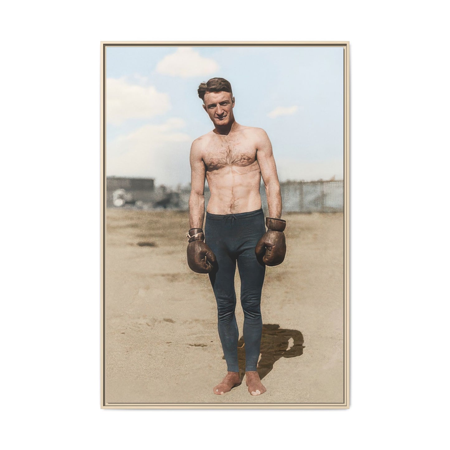 Copy of athlétisme 039 | Framed Vintage Photo - Matte Canvas