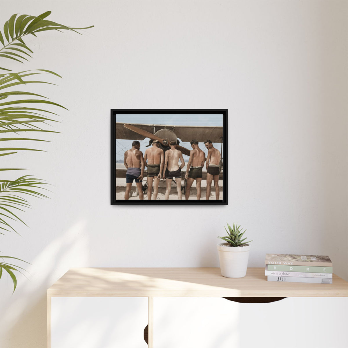 hommes 019 | Framed Vintage Photo - Matte Canvas